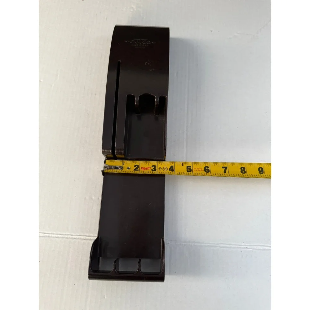 Cutco Vintage Wall Mount Knife Holder Brown Plastic Cutlery Storage Made in USA